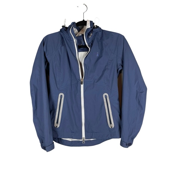 Zero Restriction Blue Hooded Performance Golf Rain Jacket XS | Waterproof - Picture 1 of 7